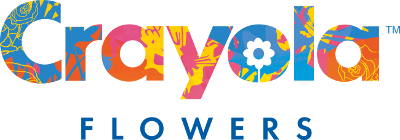 logo for crayola flowers with colorful letters